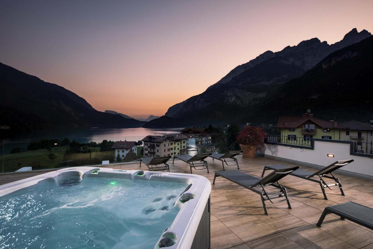 Ariston Lake View Hotel Molveno Bagian luar foto